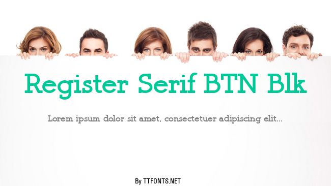 Register Serif BTN Blk example
